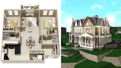 Realistic bloxburg family home + layout, #bloxburghouse #bloxburg #b, mud room